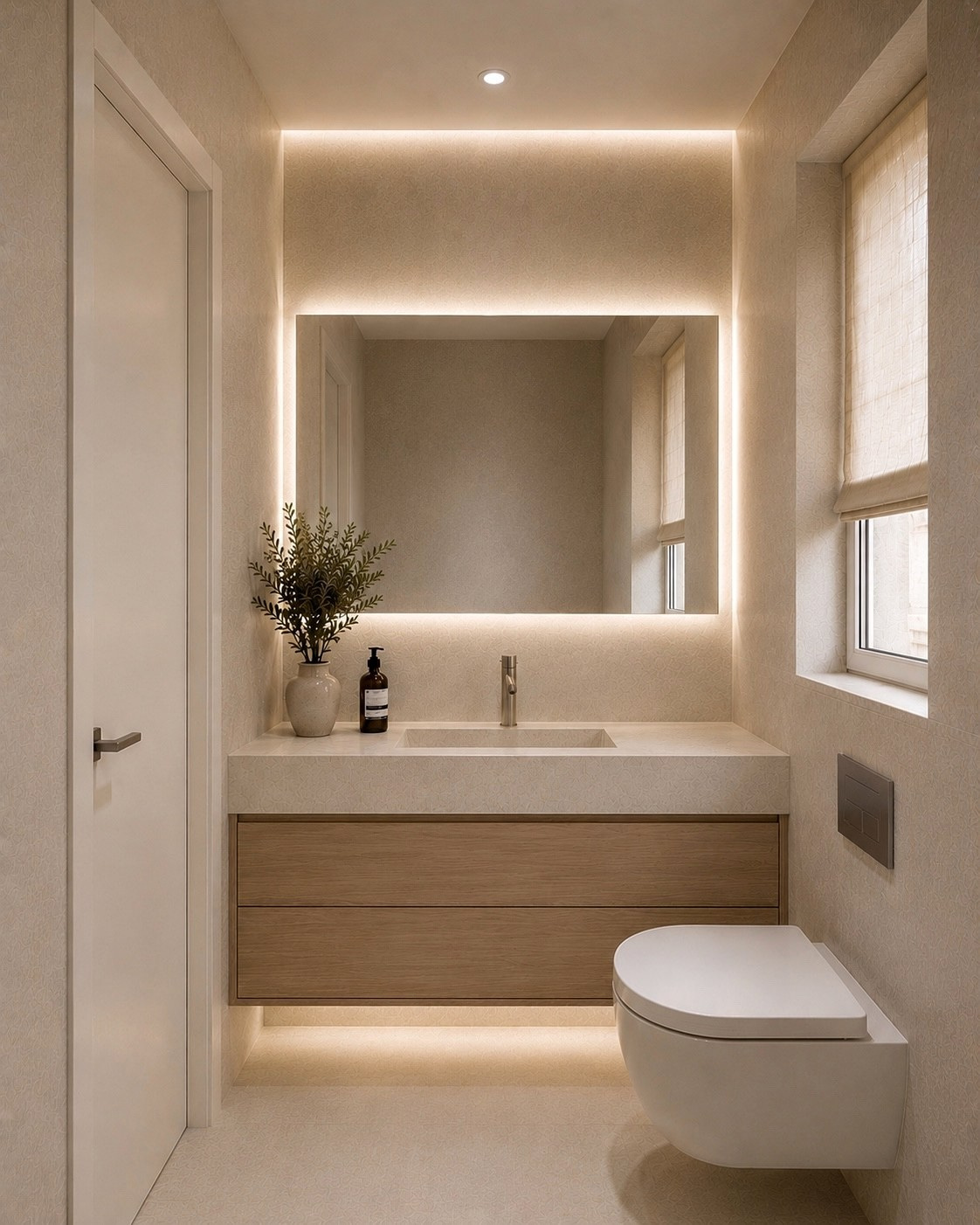 Baño · Iluminación integrada · Visualización 3D de Florette