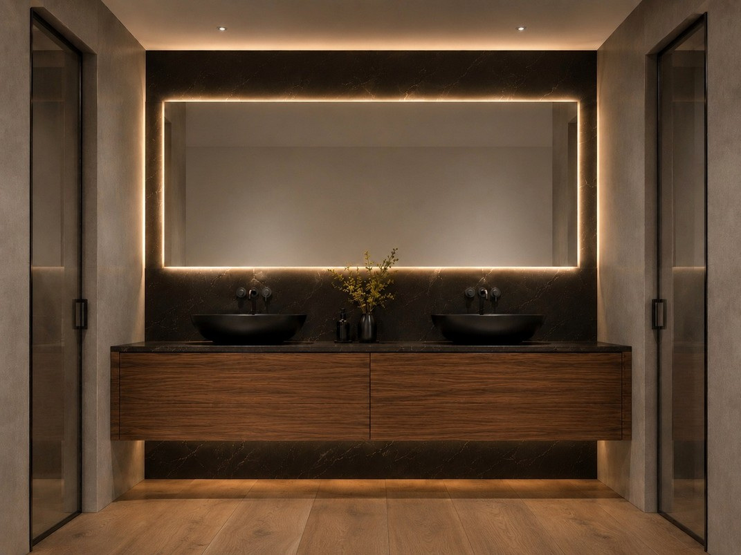 Baño · Mueble a medida · Visualización 3D de Casa Puig